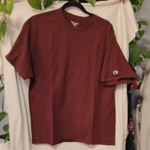 Champion Men's Maroon Short Sleeve Tee